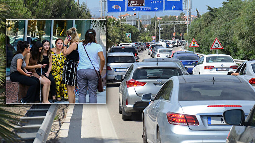Deprem sonrası kentte oluşan panik havası ile vatandaşlar yazlıklarına akın ediyor.