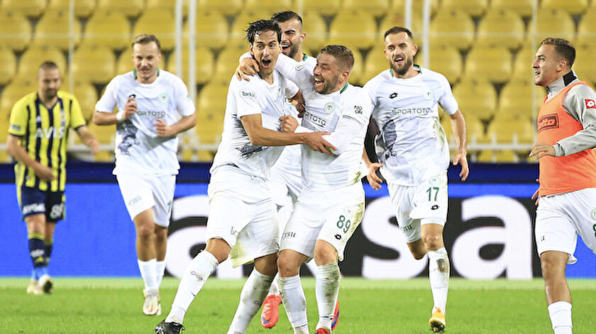 Konyasporlu futbolcuların gol sevinçleri