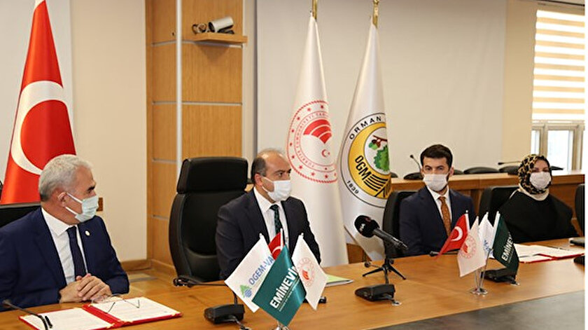 Düzenlenen törende Tarım ve Orman Bakan Yardımcısı Fatih Metin, OGEM-VAK Genel Müdürü Recep Katı, Orman Genel Müdürü Bekir Karacabey, Emin Grup ve Eminevim Yönetim Kurulu bir araya geldi.