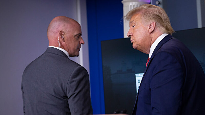 ABDden dikkat çeken haber: Trumpın 130 koruması karantinaya alındı