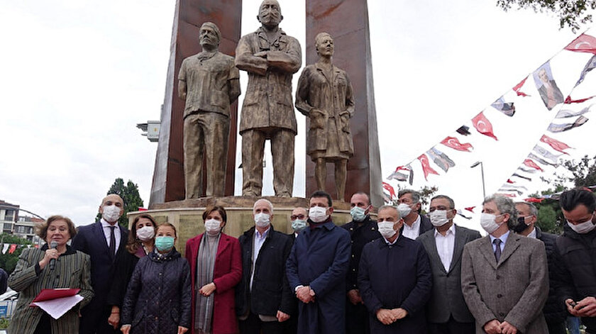 Heykel, Bakırköy Dr. Sadi Konuk Eğitim ve Araştırma Hastanesi girişinde açıldı.
