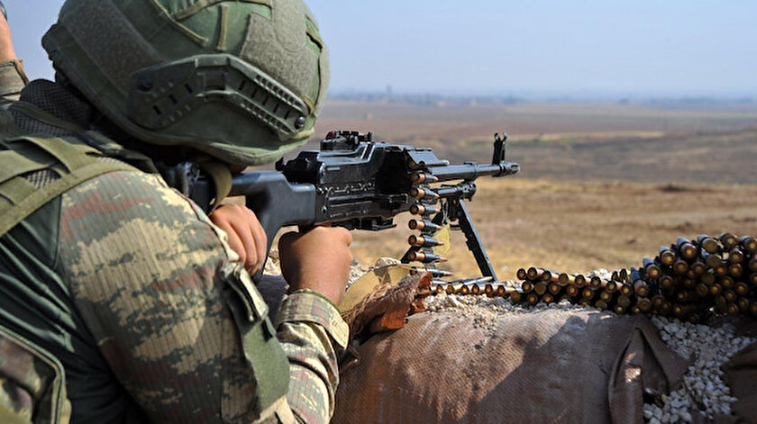 Barış Pınarı bölgesine sızarak saldırı girişiminde bulunan 6 PKK/YPG’li terörist etkisiz hale getirildi
