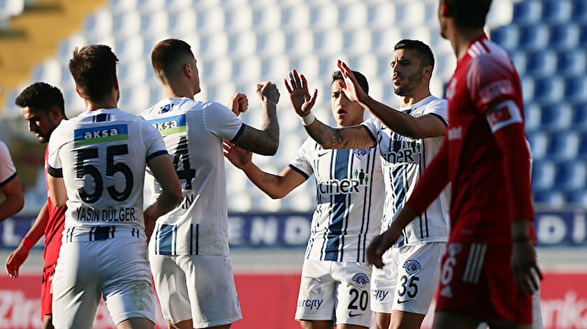 Kasımpaşalı futbolcuların gol sevinci
