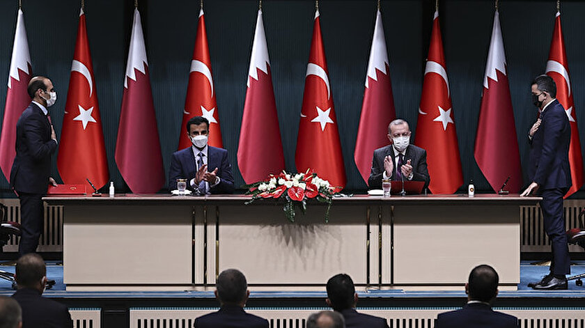 Katar Emiri Al Sani - Cumhurbaşkanı Erdoğan