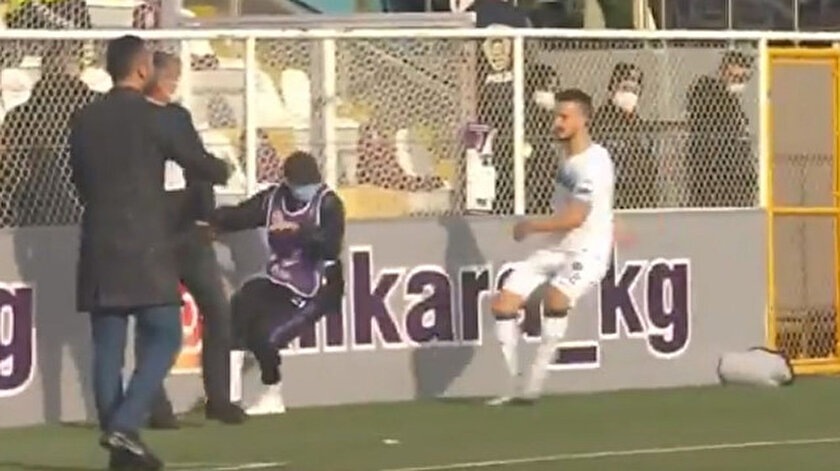 TFF 1. Ligde olay hareket: Top toplayıcıya şut attı kırmızı kart gördü
