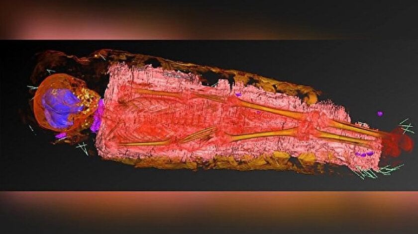 5 yaşındaki bir kız çocuğuna ait olan mumya