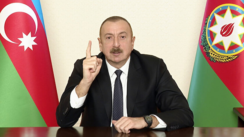 Azerbaycan Cumhurbaşkanı Aliyev açıklama yaptı.