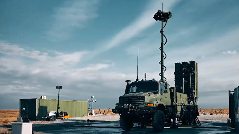 HİSAR-A+'nın test atışlarından görüntü.