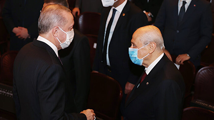 Ankara Devlet Resim ve Heykel Müzesi'nin açılışına Cumhurbaşkanı Erdoğan'ın yanı sıra MHP lideri Bahçeli de katıldı.