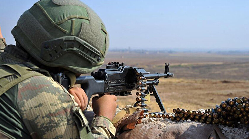 Barış Pınarı bölgesine sızma girişiminde bulunan 4 PKK/YPGli terörist etkisiz hale getirildi