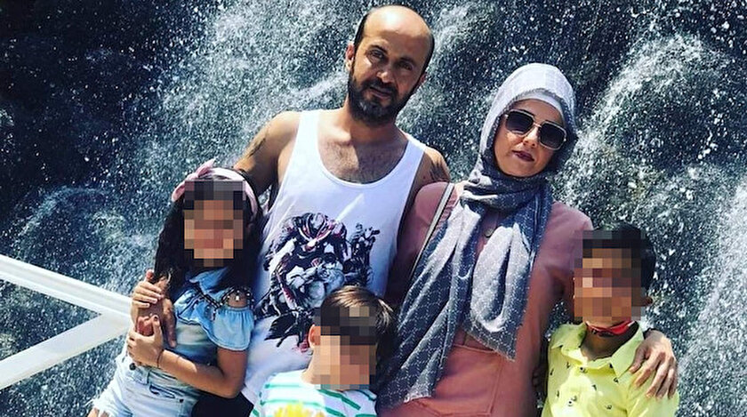 Çocuklarının gözü önünce eşini öldürdü.