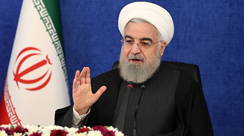 Ruhani, Trump'ın başkanlık döneminin "aşağılayıcı" şekilde sona erdiğini söyledi.