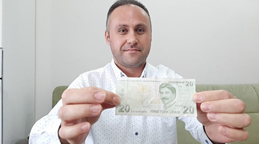 20 TL'nin sahibini arıyor.