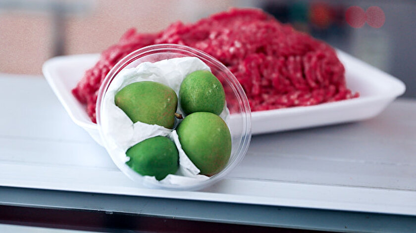 1 kilo kıyma fiyatına 4 adet yeşil erik