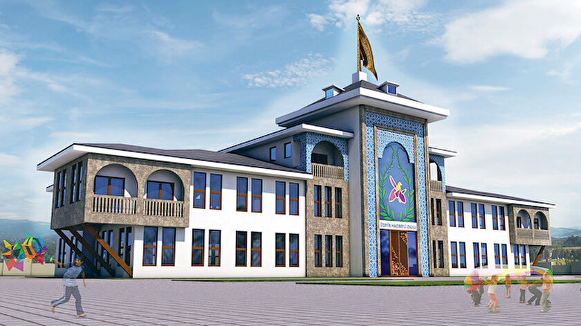 Okulun yapılacağı alanın henüz netleşmediğini belirten, Osmanlı ve Selçuklu motiflerinin kullanıldığı projeyi çizen Yusuf Ziya Günaydın, kadastro çalışmalarının sürdüğünü, okulun yerinin bundan sonra belli olacağını söyledi.