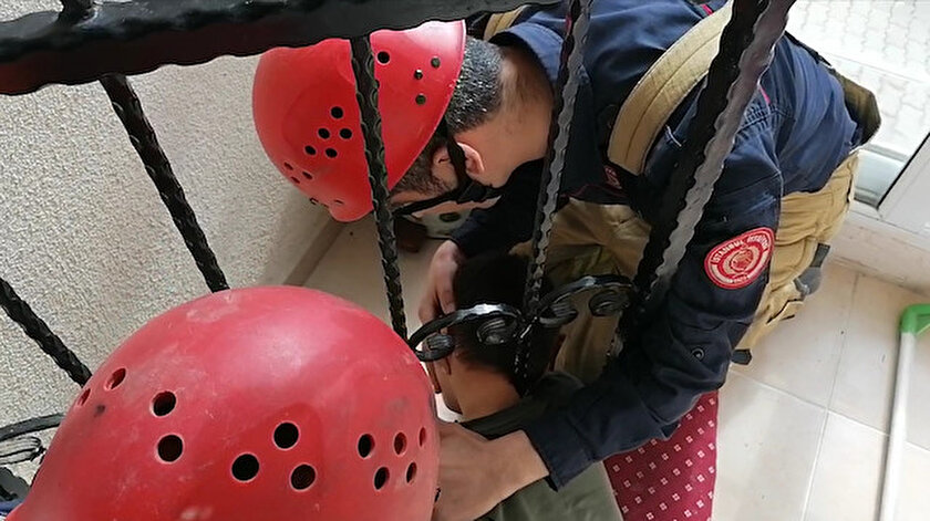 Ekiplerin çalışması sonucu Enes A. yara almadan kurtarıldı.