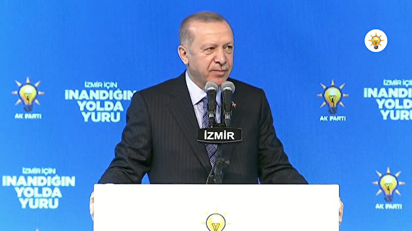 Erdoğan İzmir'de konuştu.