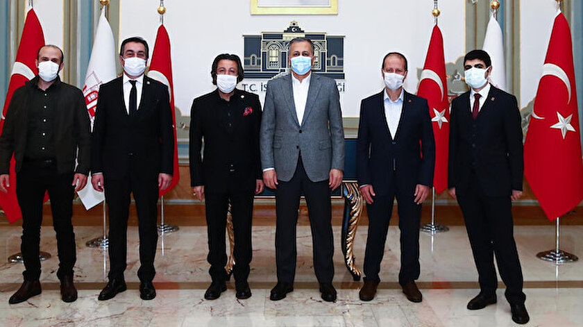Yerlikaya, Tüm Restoranlar ve Turizmciler Derneği Genel Başkanı Ramazan Bingöl ve Yönetim Kurulu üyeleriyle bir araya geldi.