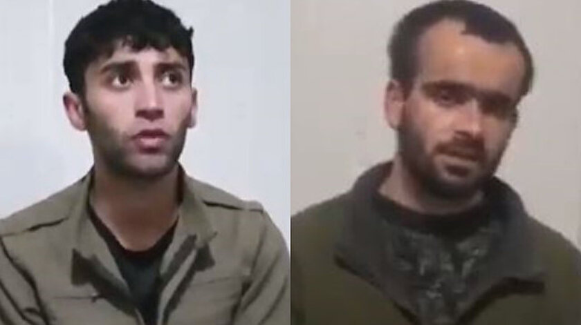 Gara'da yakalanan itirafçı teröristler.
