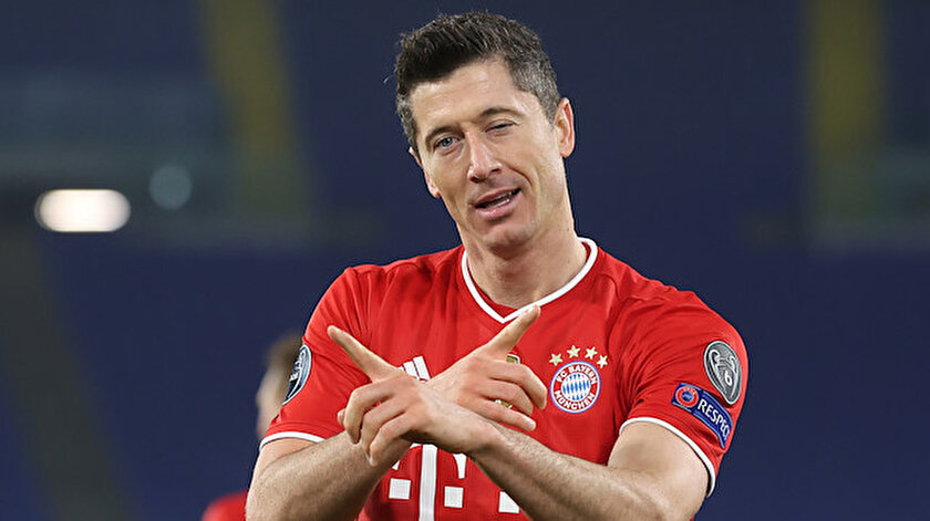 Lewandowski, Şampiyonlar Ligi'nin en golcü üçüncü futbolcusu oldu.