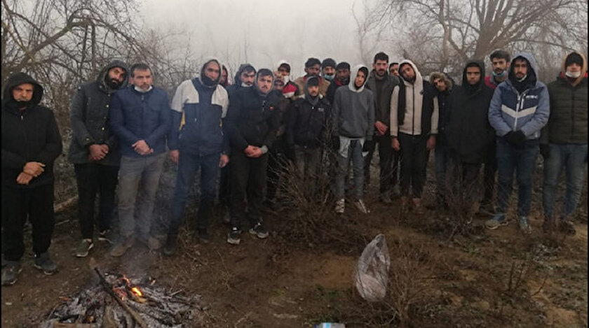 MSB: Yunanistan tarafından Meriç Nehri üzerinde mahsur bırakılan 26 kişilik düzensiz göçmen kurtarıldı