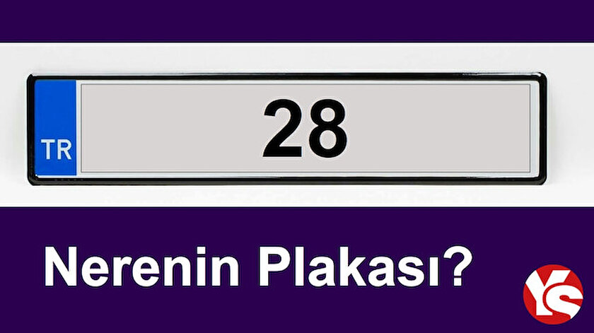 28 plaka nerenin? 28 plaka kodu hangi ile, şehre ait?