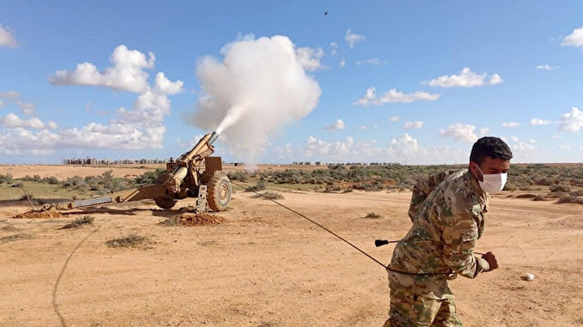 Milli Savunma Bakanlığından Libyalı askerlere havan eğitimi