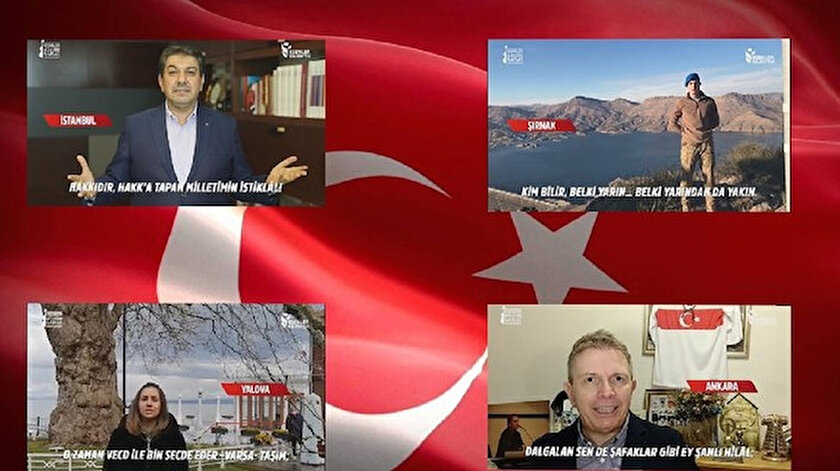 41 şehirden İstiklal Marşı dizeleri yükseldi