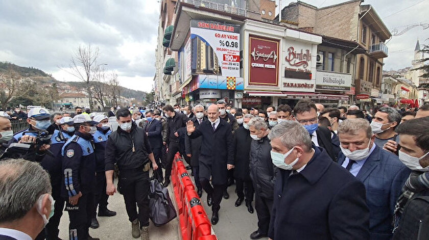 Bakan Soylu askeriye içerisine yapılacak caminin temelini attı
