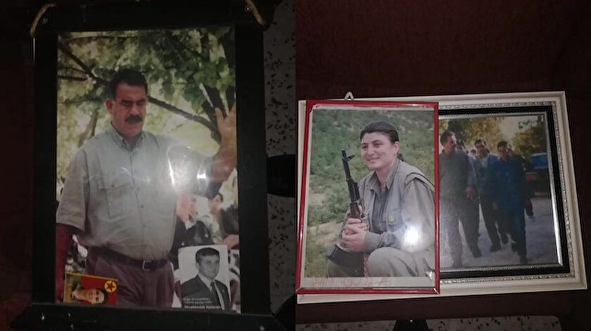 HDP il binasında terör örgütü PKK paçavraları ele geçirildi