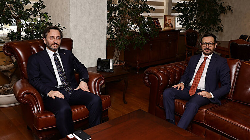 İletişim Başkanı Altundan AAnın yeni Genel Müdürü Karagöze hayırlı olsun ziyareti