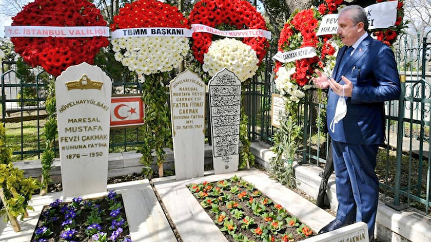 Fevzi Çakmakı anma töreninde konuşan TBMM Başkanı Şentoptan bildiri mesajı: Kayıt dışı siyaset yapmaması tüm zamanlar için ders