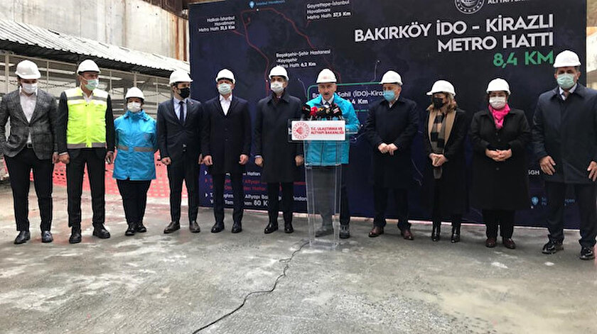 Bakan Karaismailoğlu: Bakırköy-Bahçelievler-Kirazlı metro hattını 2022 sonunda açmayı planlıyoruz