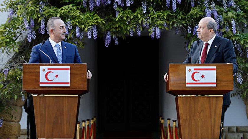 Bakan Çavuşoğlu KKTCde: Artık federal çözüm için vakit harcamayacağız