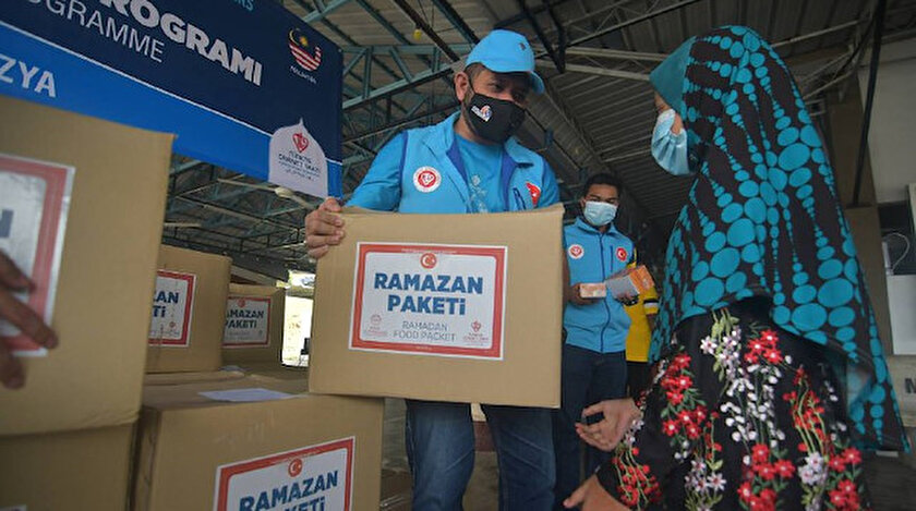 Türkiye Diyanet Vafkından Malezyada ramazan gıda kolisi yardımı