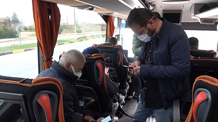 Otobüste koronavirüs paniği: Riskli şoför sefer sırasında yakalandı - Kırıkkale haber