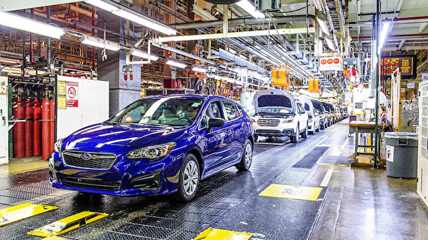 Subaru çip tedarikindeki sorun nedeniyle ABDdeki tesislerinde üretimi durdurdu