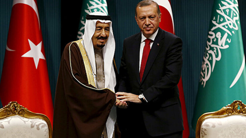 Cumhurbaşkanı Erdoğan Suudi Arabistan Kralı Selman ile görüştü