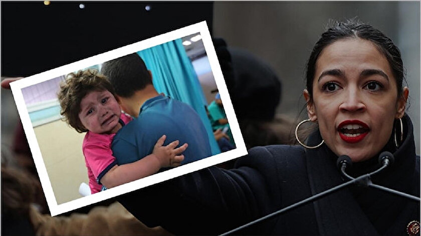 ABDli Demokrat Vekil Ocasio-Cortez Kongrede Filistini Anadolu Ajansı fotoğrafıyla anlattı