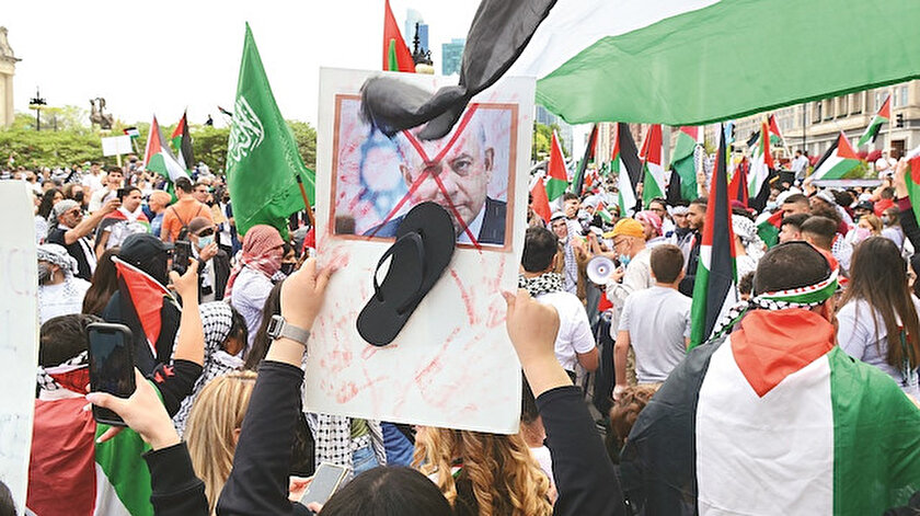 On binlerce kişi Filistin için tek ses: İsrail savaş suçu işliyor