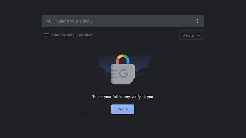 Google Etkinlik Geçmişi artık şifreyle korunabiliyor