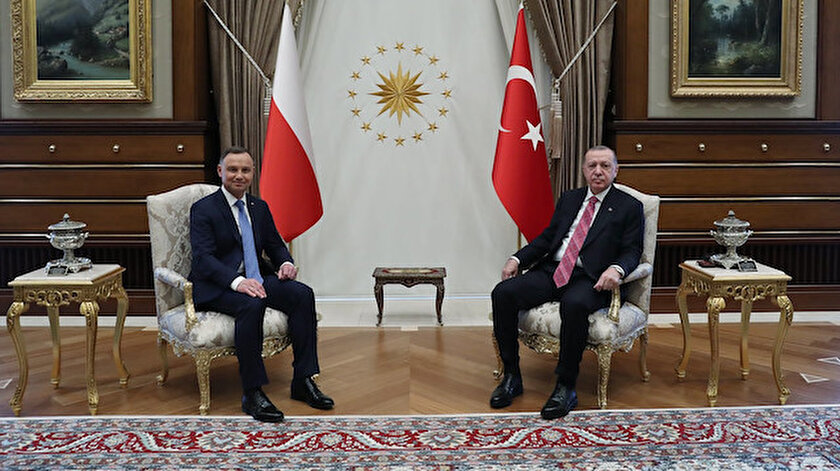 Cumhurbaşkanı Erdoğan Polonya Cumhurbaşkanı Dudayı karşıladı
