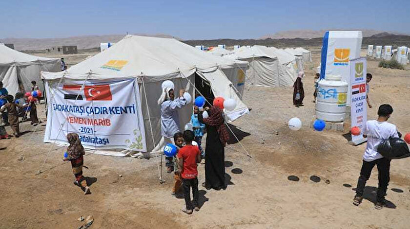 Sadakataşı Yemen’de çadır kent açılışı gerçekleştirdi
