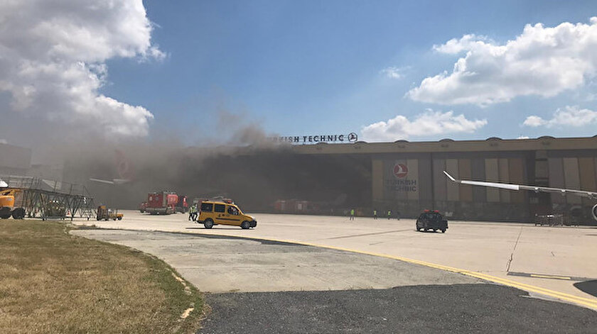 Atatürk Havalimanında uçak bakım hangarında oksijen tüpü patladı