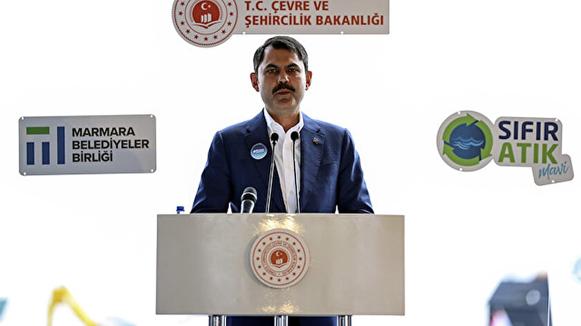 Bakan Kurum: İki günde toplam 392 metreküp müsilajı denizden topladık