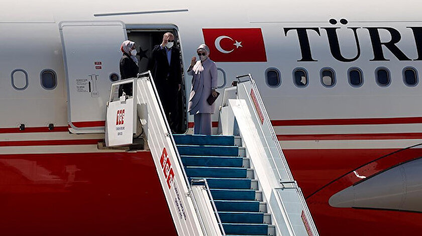 Cumhurbaşkanı Erdoğan, Azerbaycandan ayrıldı