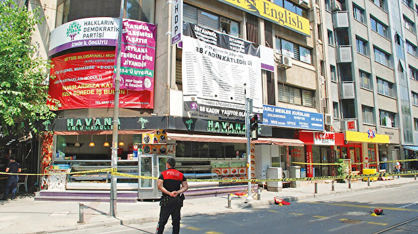 izmir de provokasyon hdp binasina saldiri yeni safak