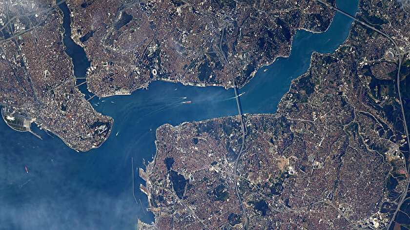 ABDli astronot İstanbulun uzaydan çekilmiş görüntülerini paylaştı
