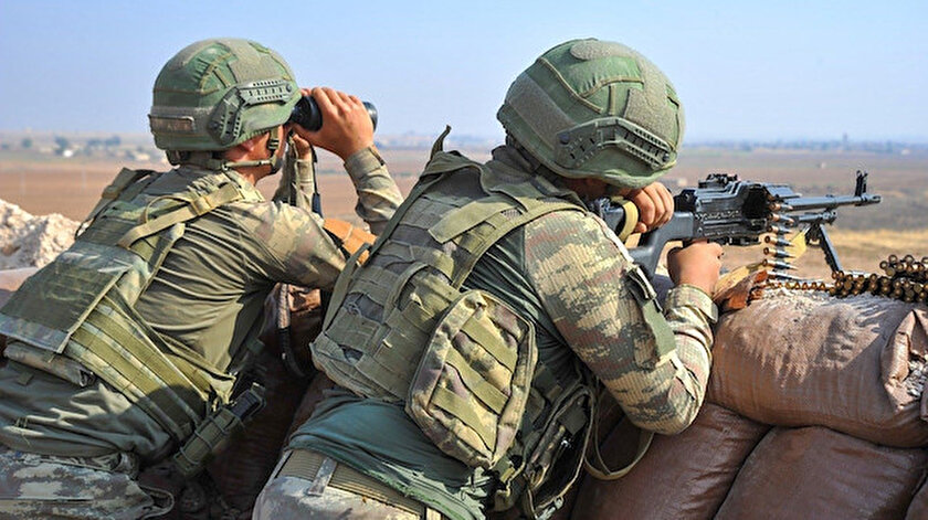 Barış Pınarı bölgesine havan saldırısı gerçekleştiren 5 terörist etkisiz hale getirildi