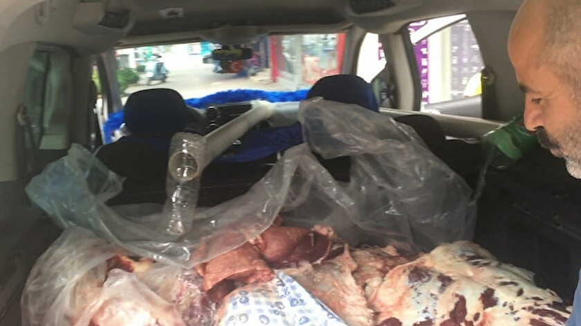 Kurban etleri bozulmasın diye bulduğu teknik görenleri hayrete düşürdü
